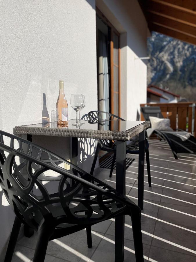 Das Bergquartier - Ferienwohnung Zugspitze โอเบอร์เอา ภายนอก รูปภาพ