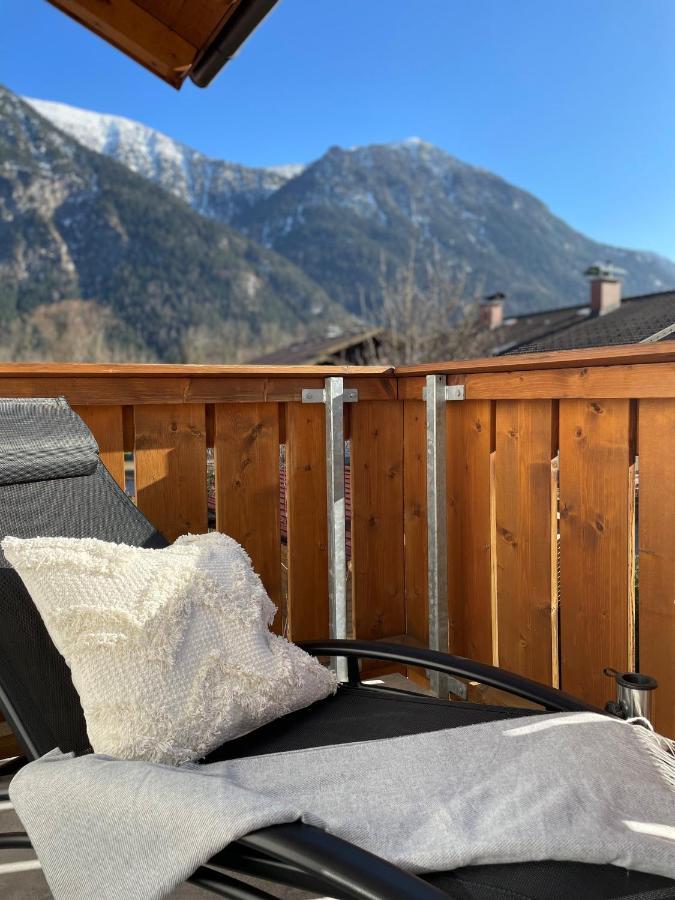 Das Bergquartier - Ferienwohnung Zugspitze โอเบอร์เอา ภายนอก รูปภาพ