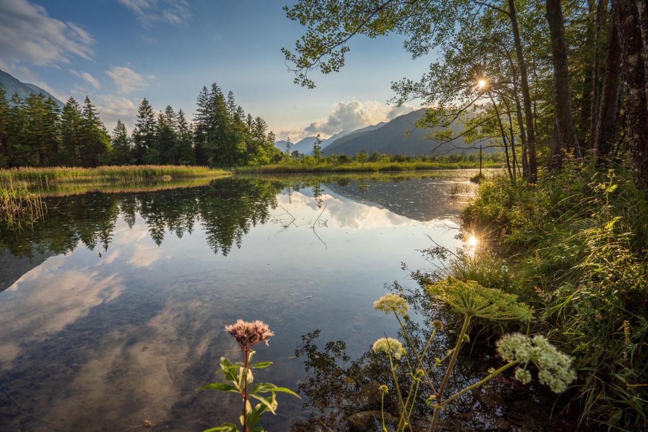Das Bergquartier - Ferienwohnung Zugspitze โอเบอร์เอา ภายนอก รูปภาพ